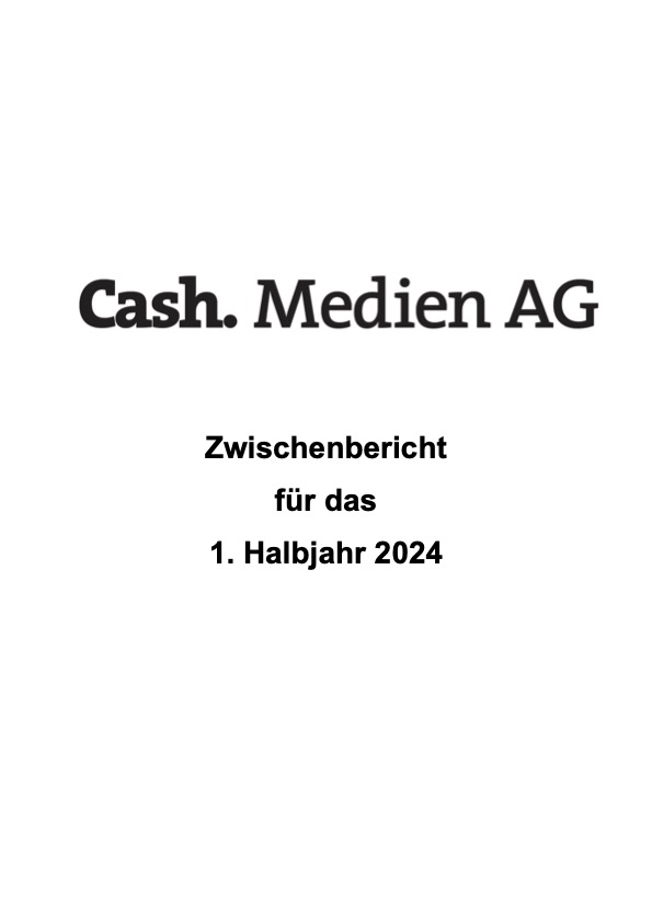 Titelseite: Zwischenbericht 2024